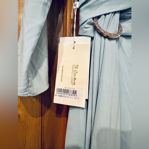 NWT - TS Couture - Ice-Blue Full-Length Formal Gown, 2 - Picture 5 of 15